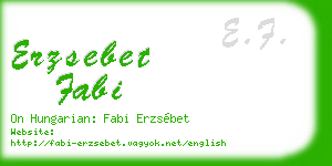 erzsebet fabi business card